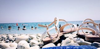 Skórzane sandały na lato 2017 dla niej