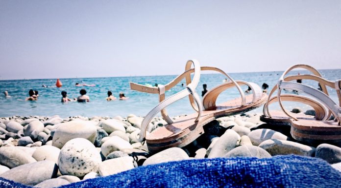 Skórzane sandały na lato 2017 dla niej